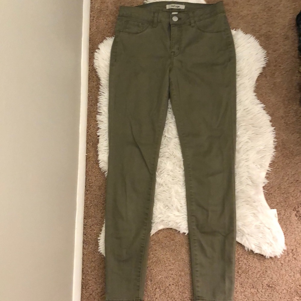Olive green Refuge jeans